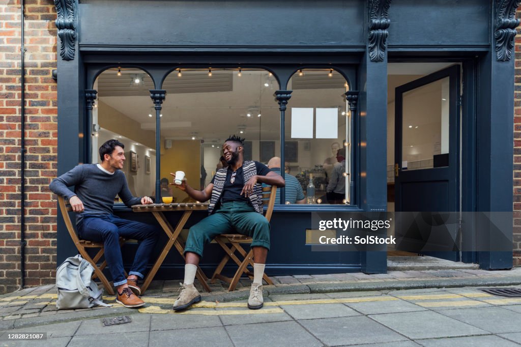 Enjoying a Coffee Together