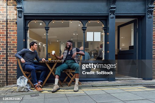 Enjoying a Coffee Together Enjoying a Coffee Together