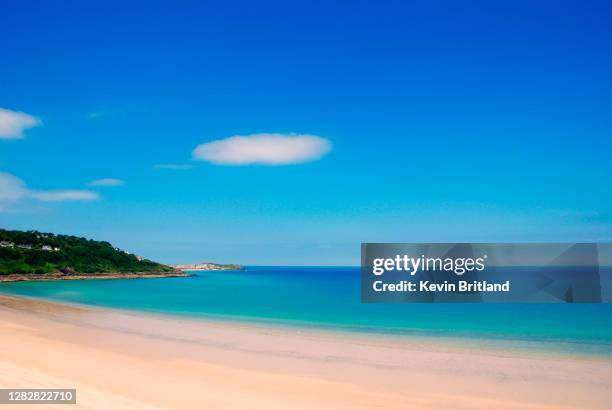 carbis bay st. ives cornwall, england, uk - carbis bay 個照片及圖片檔