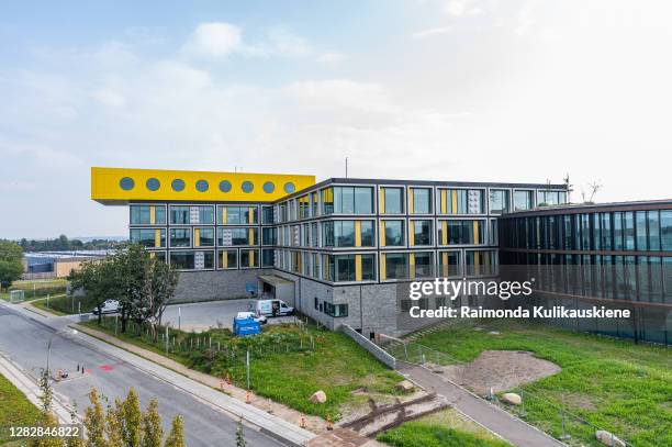 An outside view of the new LEGO group employee office called LEGO