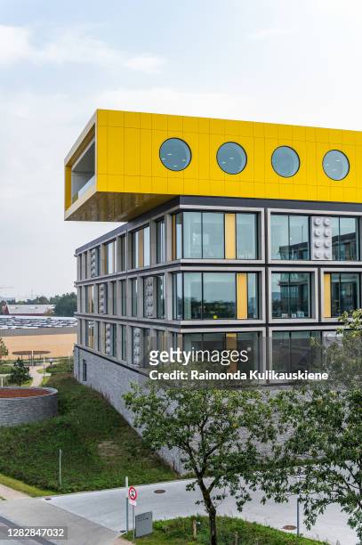 An outside view of the new LEGO group employee office called LEGO Campus on September 25, 2020 in Billund, Denmark.