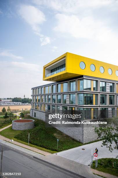 An outside view of the new LEGO group employee office called LEGO Campus on September 25, 2020 in Billund, Denmark.