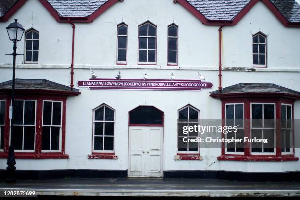 The train station at Llanfairpwllgwyngyllgogerychwyrndrobwllllantysiliogogogoch which has been closed since July and remains deserted during the...