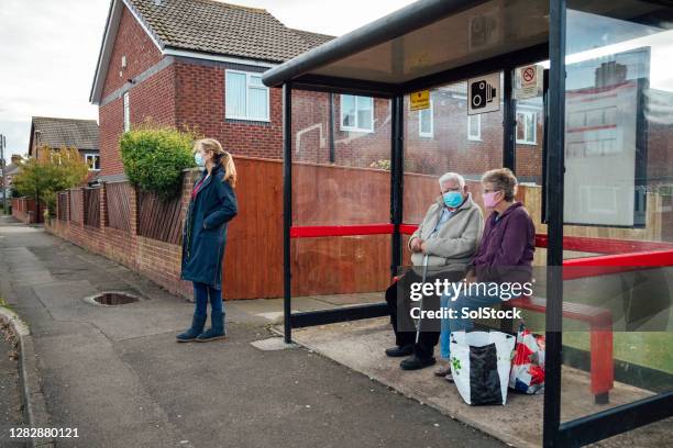 patiently waiting - bus shelter stock pictures, royalty-free photos & images