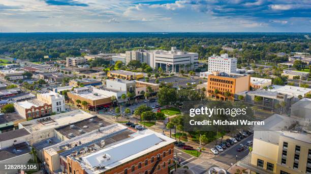 aerial photo of historic downtown ocala - ocala stock pictures, royalty-free photos & images