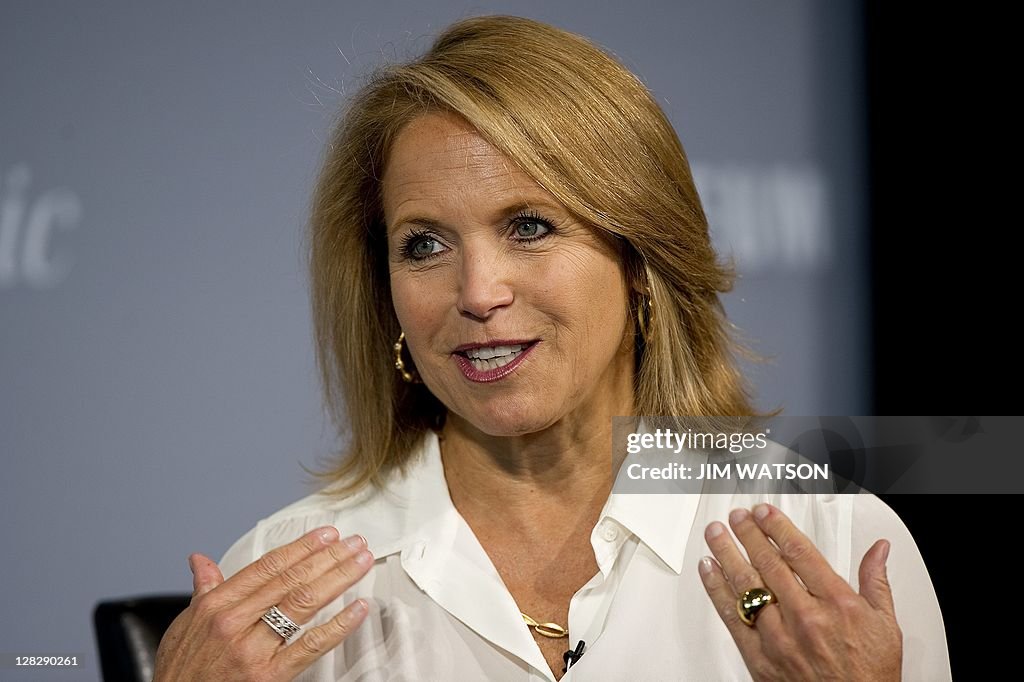 Katie Couric of ABC News speaks during t