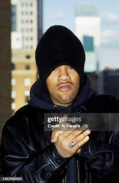Rapper Redman is shown sporting a "666" on his hand in a portrait taken on February 10, 1993 in New York City.