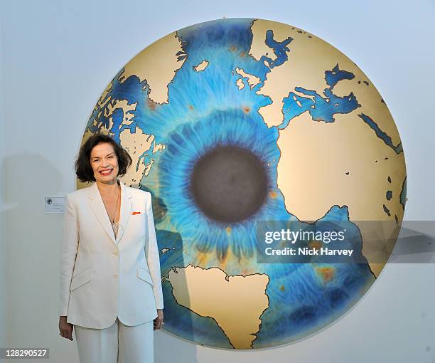 Bianca Jagger attends the launch of Arts for Human Rights: Bianca Jagger Human Rights Foundation Gala at Phillips de Pury And Company on October 6,...