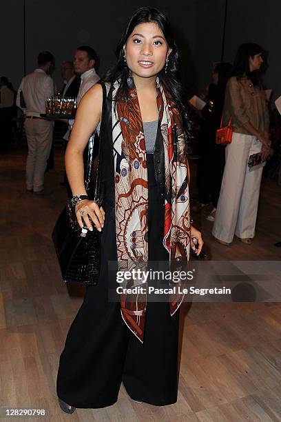 Princess Siriwanwaree Nareerat of Thailand attends the John Galliano Ready to Wear Spring / Summer 2012 show during Paris Fashion Week on October 2,...