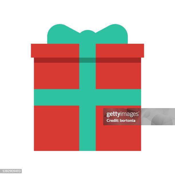 gift icon on transparent background - wrapped present isolated stock illustrations