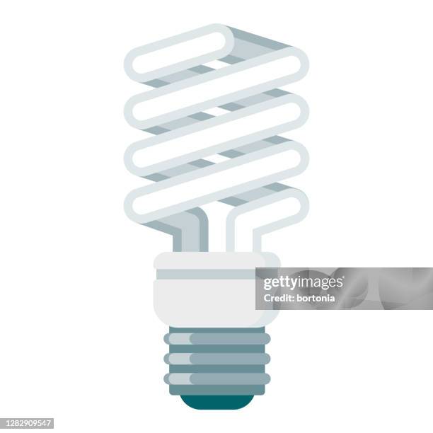 led bulb icon on transparent background - led light bulb stock illustrations
