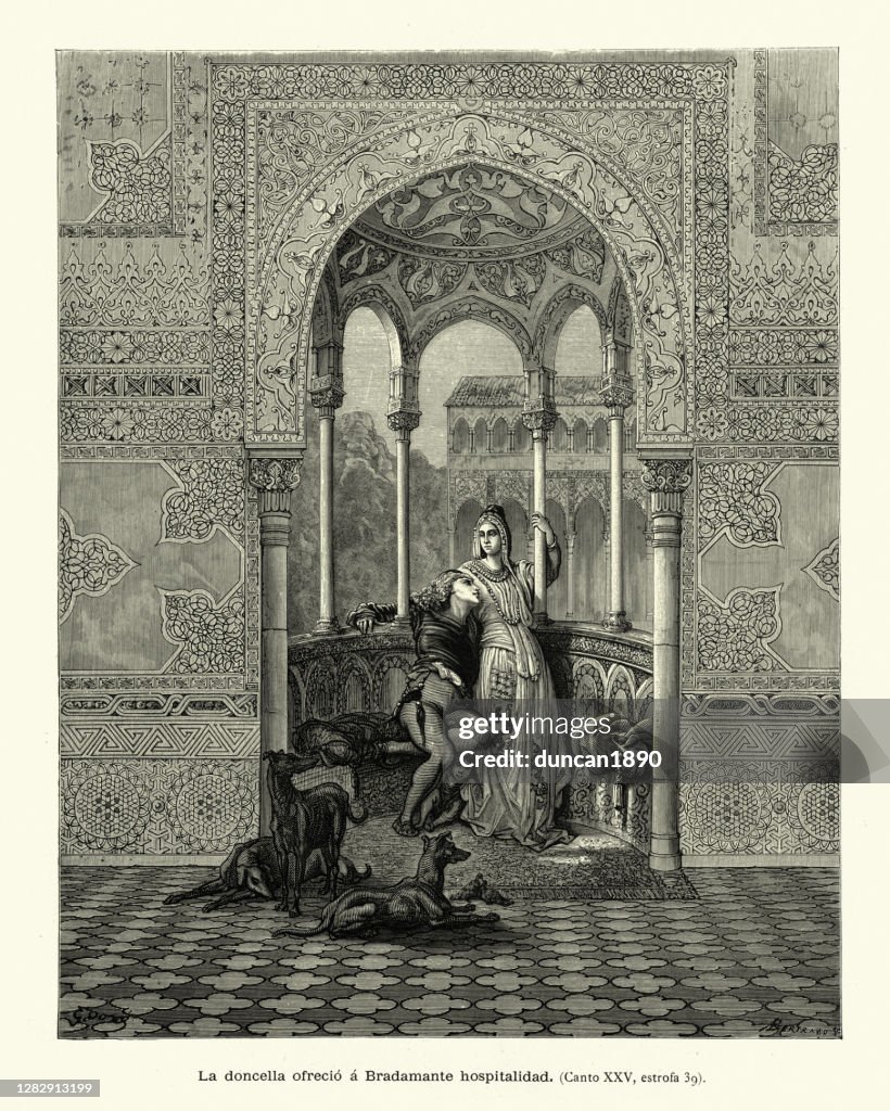 The maiden and Bradamante, Medieval chivalric romance, Orlando Furioso