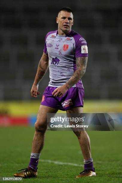 Shaun Kenny-Dowall of Hull Kingston Rovers looks on during the Betfred Super League match between Hull Kingston Rovers and Hull FC at Totally Wicked...