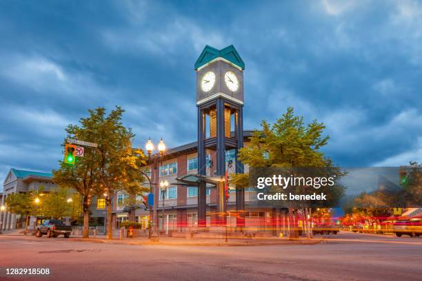 downtown chilliwack british columbia canada - vc stockfoto's en -beelden