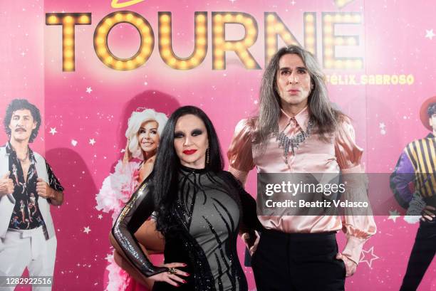 Alaska and Mario Vaquerizo attends a"La Ultima Tourne" Premiere at Teatro Calderon on October 29, 2020 in Madrid, Spain.