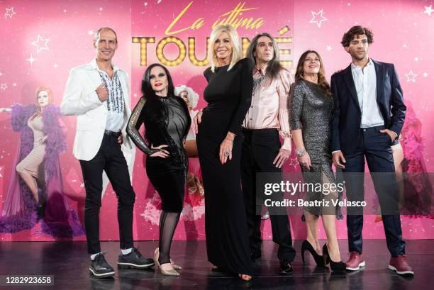 Manuel Bandera, Alaska, Bibiana Fernandez, Mario Vaquerizo, Marisol Muriel and Cayetano Fernandez attend at "La Ultima Tourne" Premiere at Teatro...