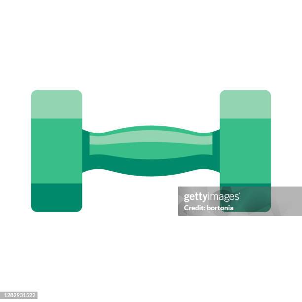 dumbbell icon on transparent background - dumbbell stock illustrations