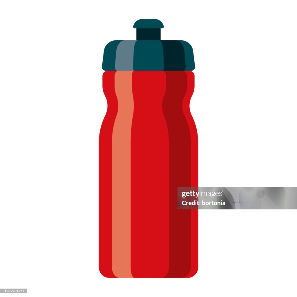 Water Bottle Icon On Transparent Background High-Res Vector