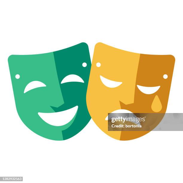 drama-ikone auf transparentem hintergrund - theatermaske stock-grafiken, -clipart, -cartoons und -symbole