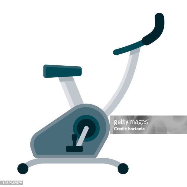 exercise bike icon on transparent background - spinning bikes stock illustrations