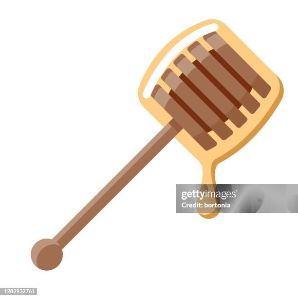 honey icon on transparent background - honey dipper stock illustrations