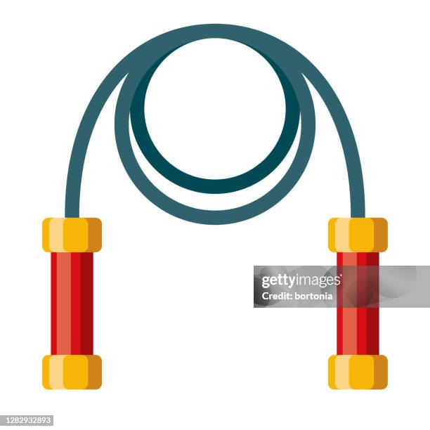 überspringen seil-symbol auf transparentem hintergrund - springseil stock-grafiken, -clipart, -cartoons und -symbole