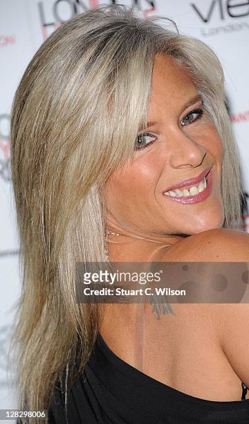 Samantha Fox attends the London Lifestyle Awards 2011 at Park Plaza Riverbank Hotel on October 6, 2011 in London, England.