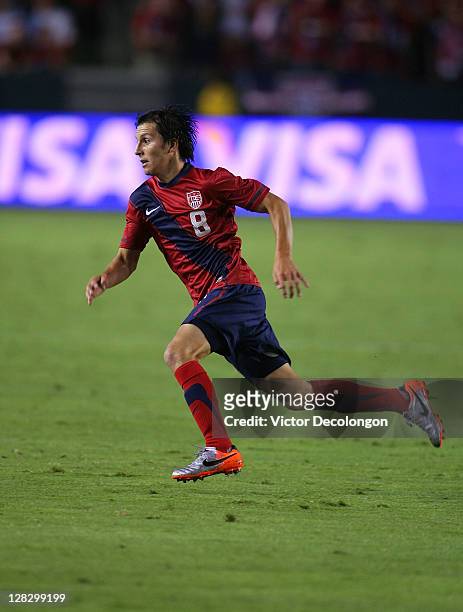 Jose Francisco Torres of the USA pursues the ball during their International Friendly match against Costa Rica at The Home Depot Center on September...