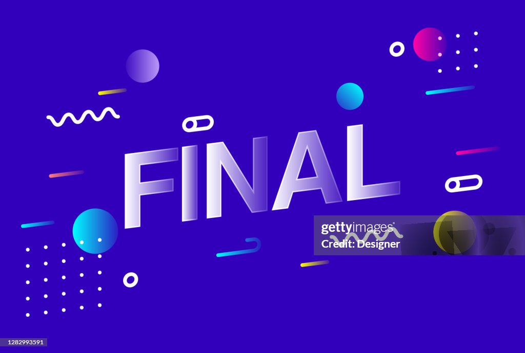 The Final Chapter Lettering Final Lettering Creative Design Vector Illustration High-Res Vector ...