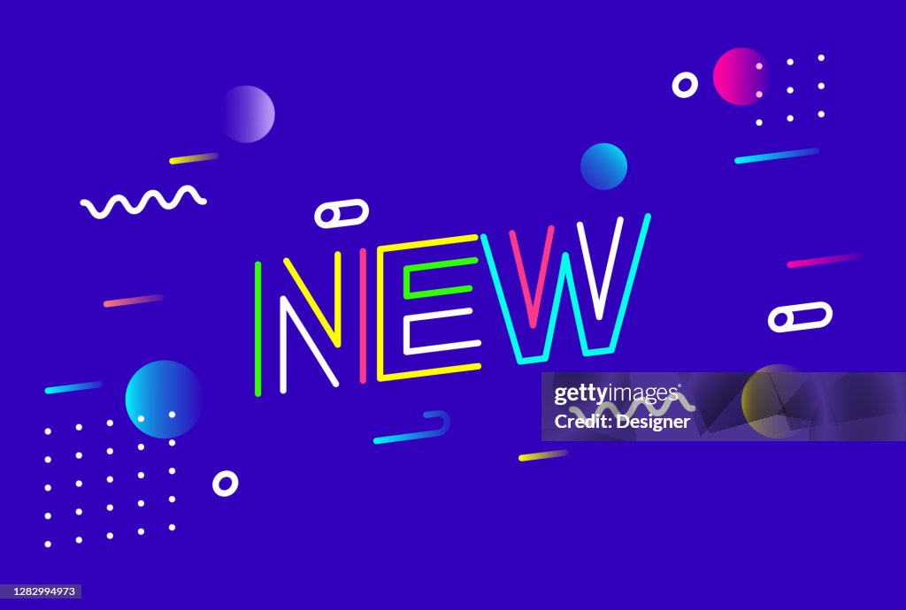 New Lettering Creative Design Vector Illustration High-Res Vector ...