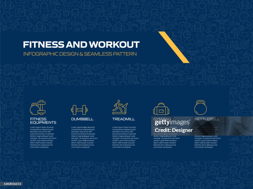 Workout Inforgraphic Fitness And Workout Related Process Infographic Template Process ...