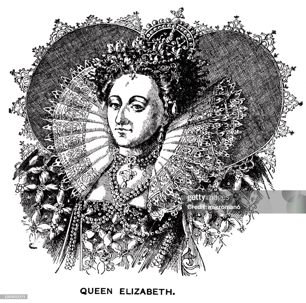 Portrait of Elizabeth I (1533 – 1603), Queen of England and Ireland