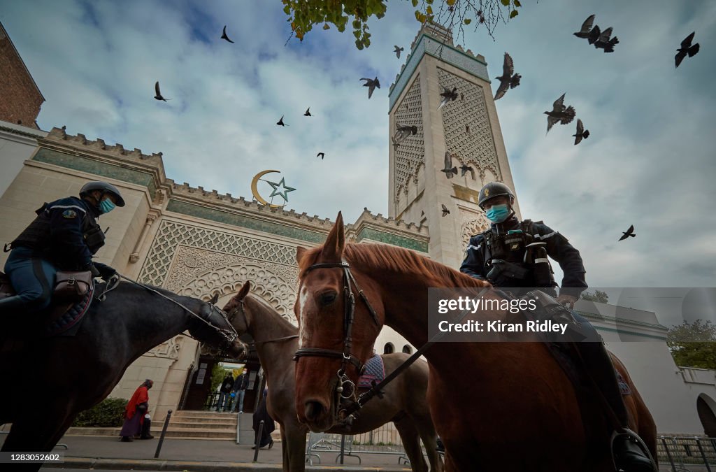 Friday Prayers At Paris Grand Mosque Amid Tight Security