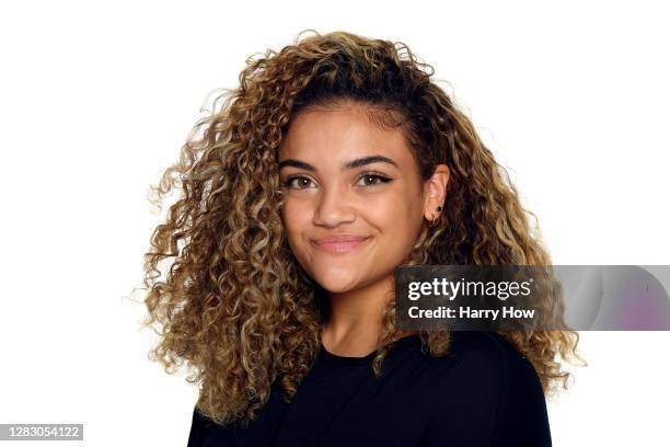 Gymnast Laurie Hernandez poses for a portrait on October 27, 2020 in Los Angeles, California. Hernandez competed as a member of the U.S. Women's...