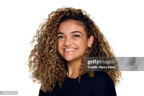 Gymnast Laurie Hernandez poses for a portrait on October 27, 2020 in Los Angeles, California. Hernandez competed as a member of the U.S. Women's...