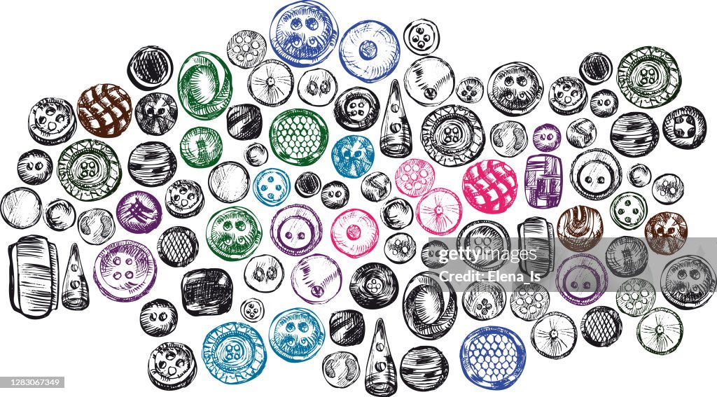 Illustration Of Ink Pen Buttons Vector High-Res Vector Graphic - Getty ...
