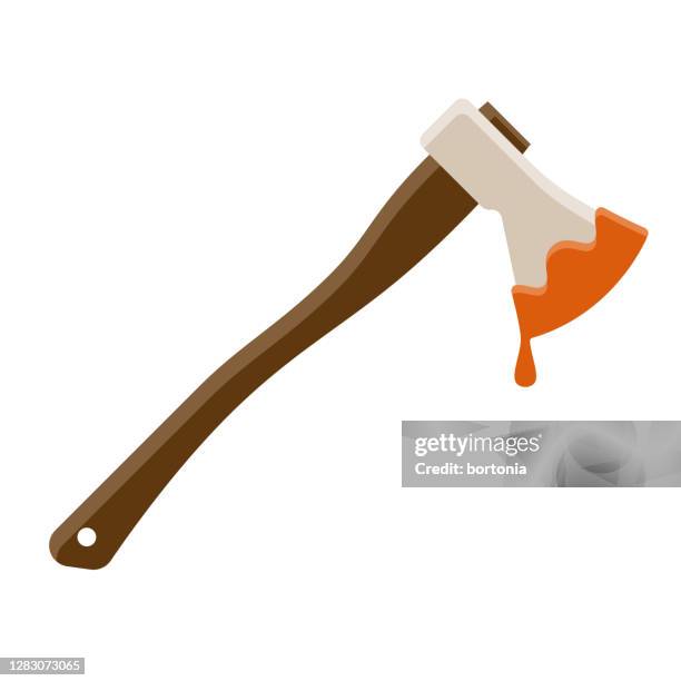 axe icon on transparent background - axe stock illustrations