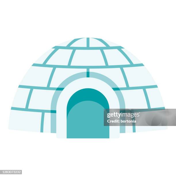 igloo icon on transparent background - igloo stock illustrations