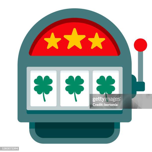 slot machine icon auf transparentem hintergrund - slät stock-grafiken, -clipart, -cartoons und -symbole
