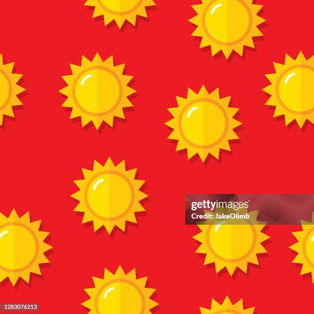 sun pattern flat 2 - energy efficient heating stock illustrations