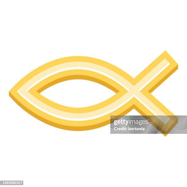 ichthys icon auf transparentem hintergrund - ichthys stock-grafiken, -clipart, -cartoons und -symbole