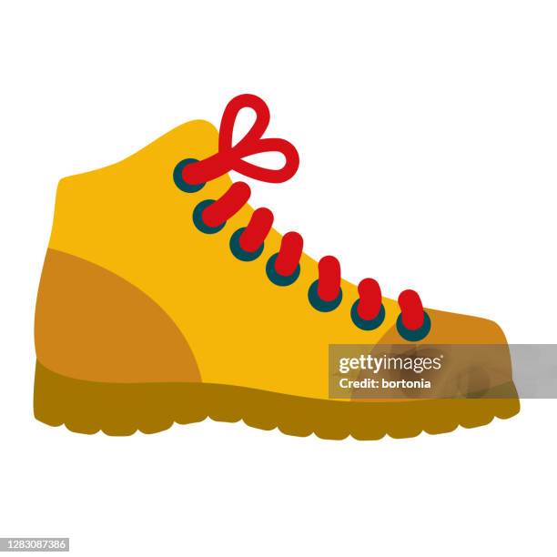 work boot icon on transparent background - work boot stock illustrations