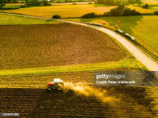 agricultural work - drone agriculture stock pictures, royalty-free photos & images