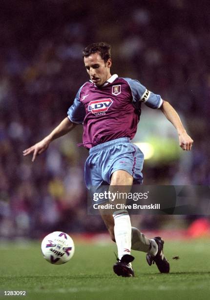 Aston Villa captain Gareth Southgate in action against Blackburn Rovers in the FA Carling Premiership match at Ewood Park in Blackburn, England....