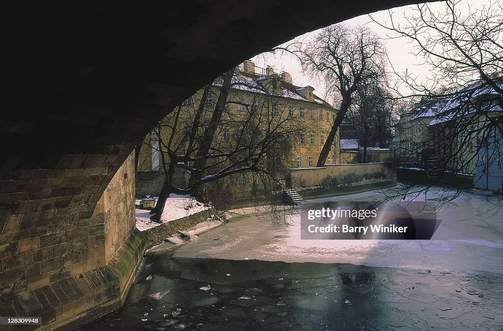 Czech Rep, Prague, Bridge in Little Quarter