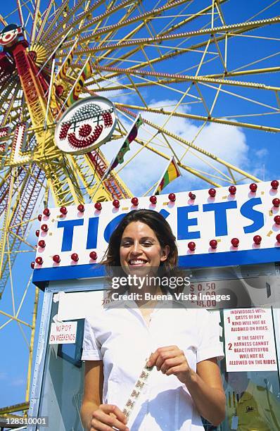 fl, miami county fair, amusement park, woman - amusement park ticket stock pictures, royalty-free photos & images