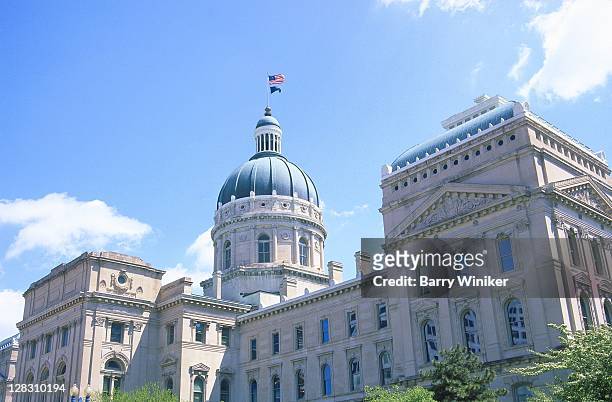 in, indianapolis, indiana state house - indiana stock pictures, royalty-free photos & images