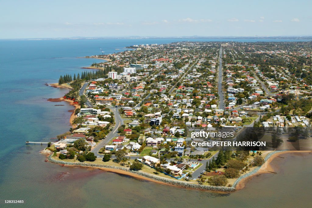Aerial view of Redcliffe, Australia
