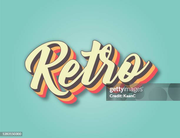 Retro Cartoon Lettering Retro Retro Style Lettering Stock Illustration Invitation Or Greeting ...