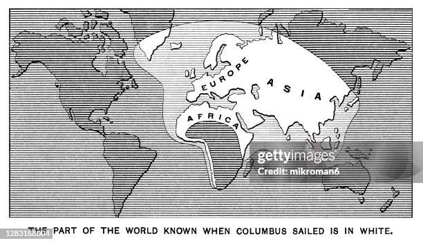 Columbus Timemap Christopher Columbus Drawing Photos and Premium High Res Pictures ...